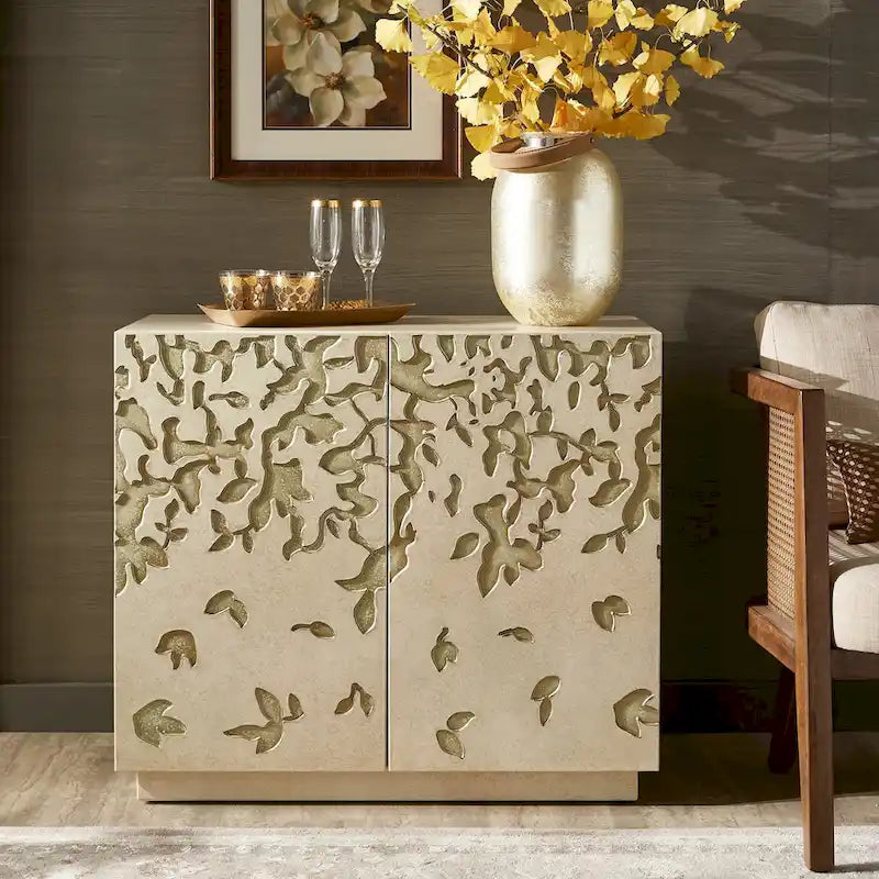 Armoire d'appoint à 2 portes large Emiri 35 peinte à la main par iNSPIRE Q Bold