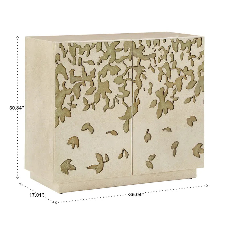 Armoire d'appoint à 2 portes large Emiri 35 peinte à la main par iNSPIRE Q Bold