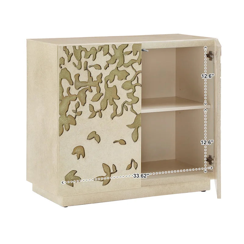 Armoire d'appoint à 2 portes large Emiri 35 peinte à la main par iNSPIRE Q Bold