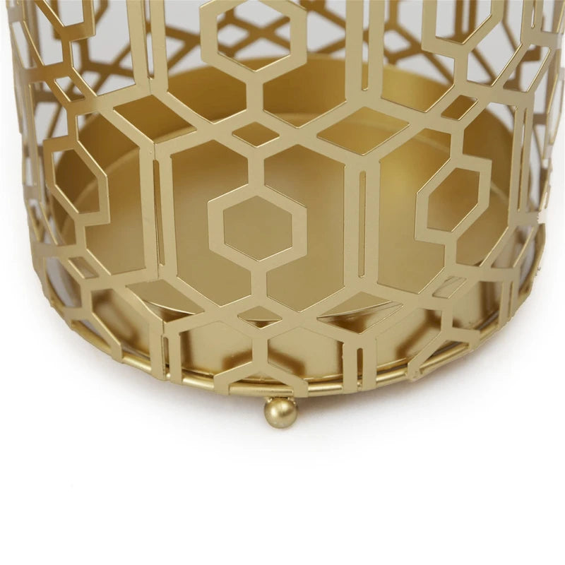 Table d'appoint polyvalente Adeco avec étagère métallique et porte-parapluie d'entrée - 9. 25 x 9. 25 x 18. 78