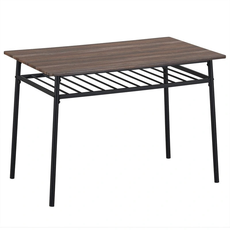 Ensemble de salle à manger moderne 6 pièces avec structure en acier pour cuisine