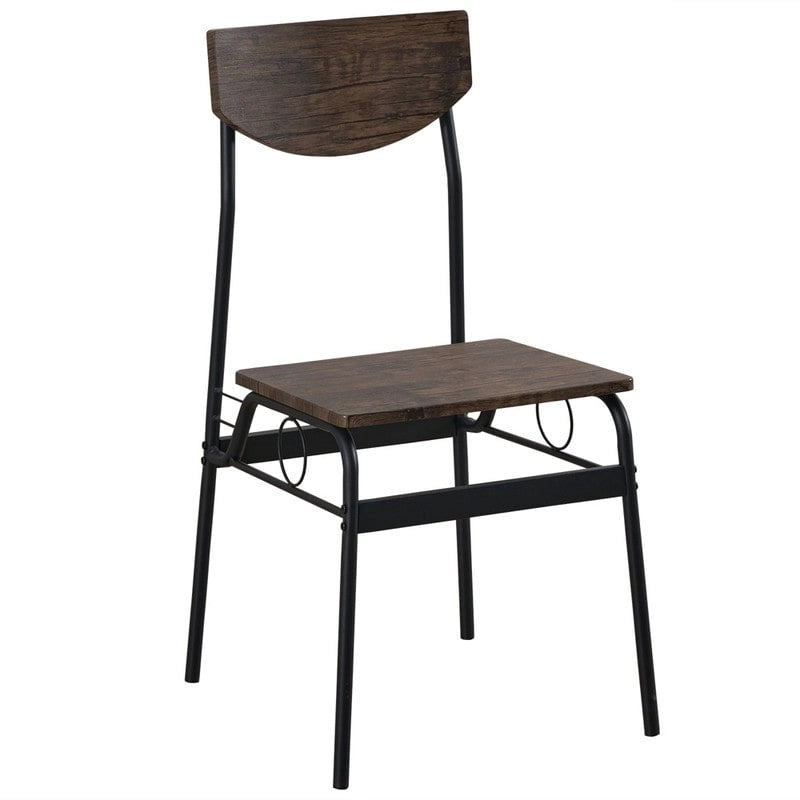 Ensemble de salle à manger moderne 6 pièces avec structure en acier pour cuisine