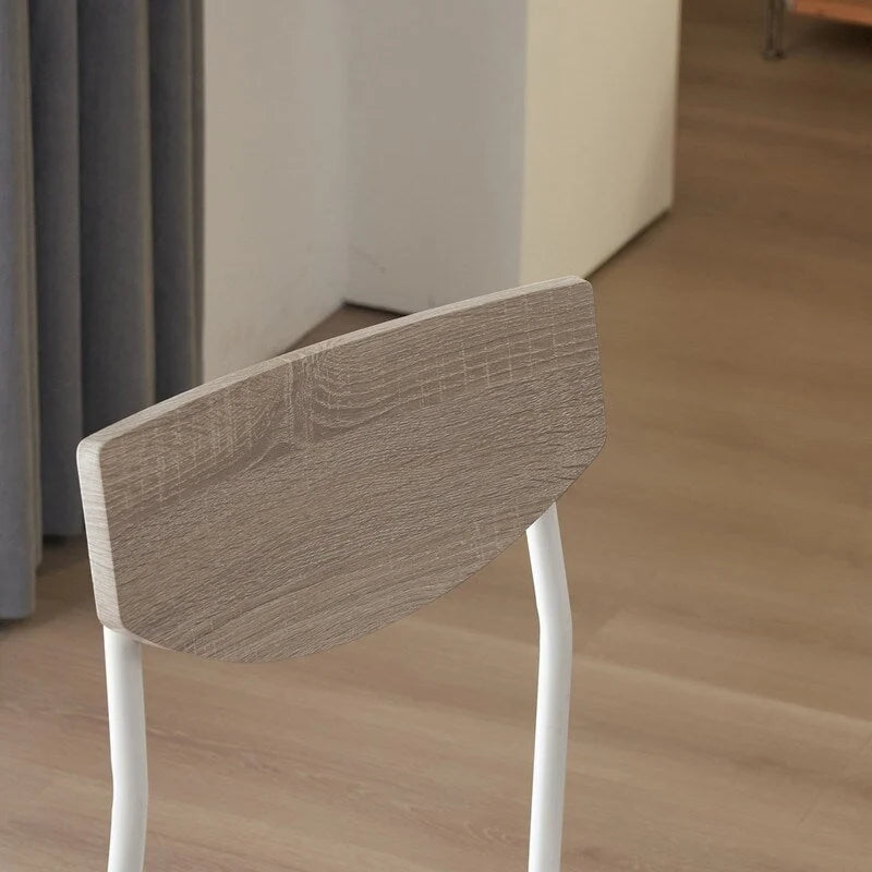 Ensemble de salle à manger moderne 6 pièces avec structure en acier pour cuisine