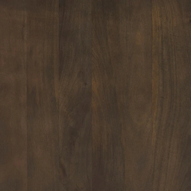 Table basse ronde cannelée en bois marron foncé Terra 48L x 48W x 15H