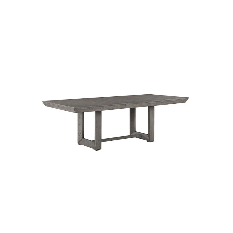 Ensemble de salle à manger Ferrara gris rustique moderne en tissu