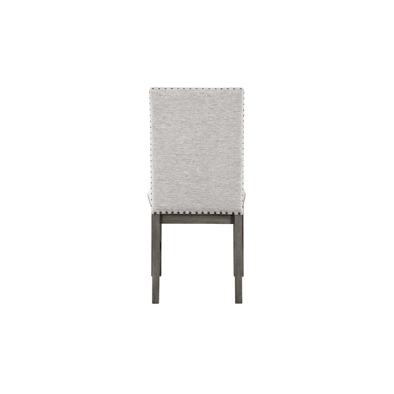 Ensemble de salle à manger Ferrara gris rustique moderne en tissu