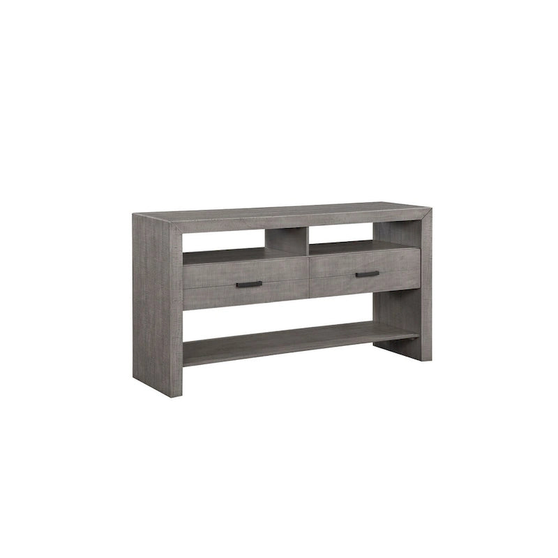 Ensemble de salle à manger Ferrara gris rustique moderne en tissu