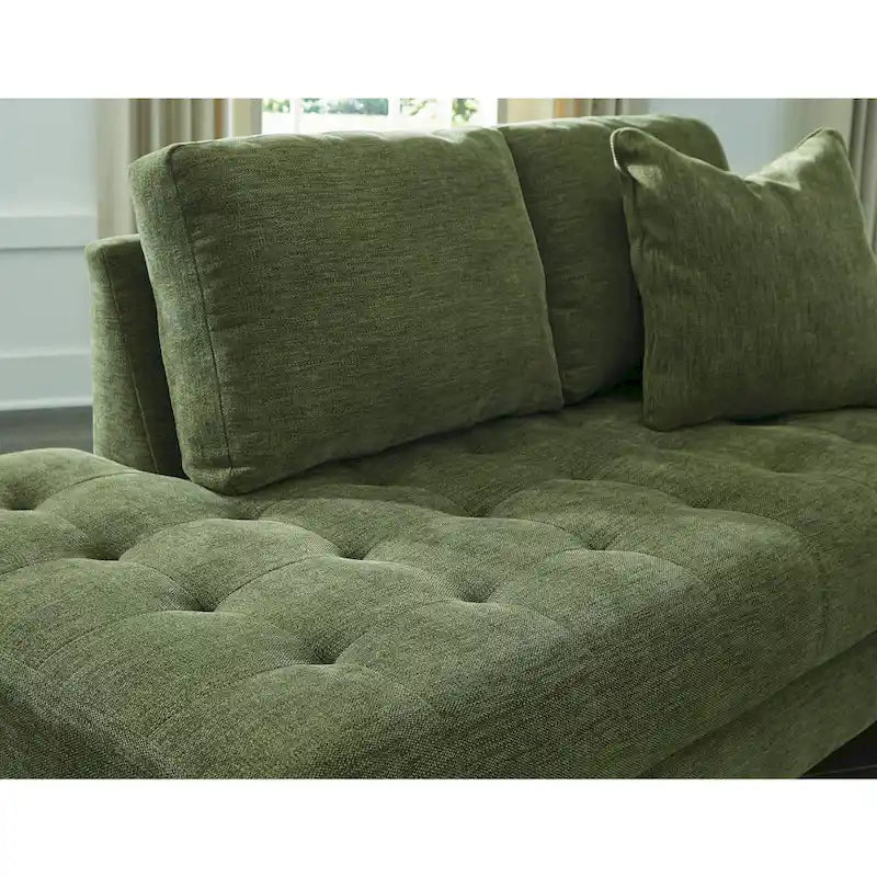 Signature Design by Ashley Bixler Olive, méridienne d'angle, accoudoir à droite - 37 L x 75 P x 37 H