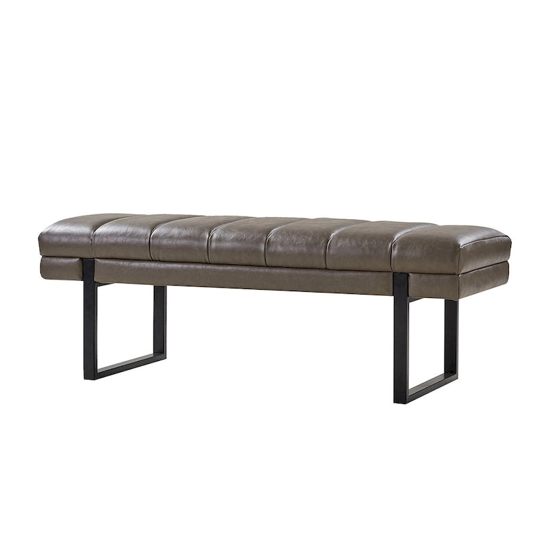 Banc capitonné Laurens Modern 52,5 po avec pieds en métal par HULALA HOME