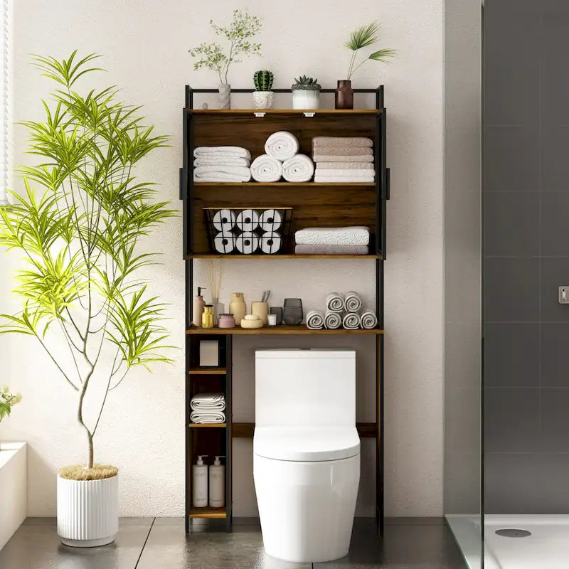 Étagère de rangement au-dessus des toilettes, Organiseur au-dessus des toilettes, Salle de bain