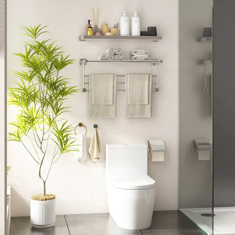 Étagère de rangement au-dessus des toilettes, Organiseur au-dessus des toilettes, Salle de bain