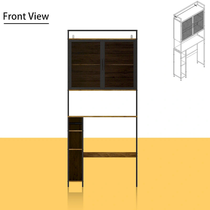 Étagère de rangement au-dessus des toilettes, Organiseur au-dessus des toilettes, Salle de bain