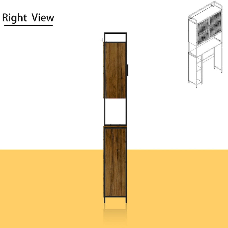 Étagère de rangement au-dessus des toilettes, Organiseur au-dessus des toilettes, Salle de bain