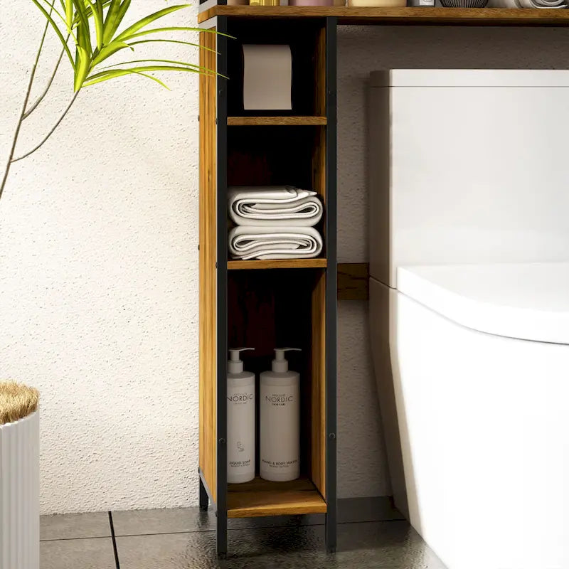 Étagère de rangement au-dessus des toilettes, Organiseur au-dessus des toilettes, Salle de bain
