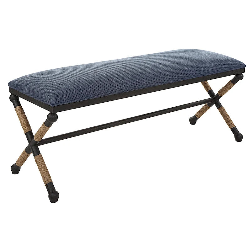 Banc Uttermost Firth Rustic Navy – 48 larg. x 21 haut. x 16 prof.