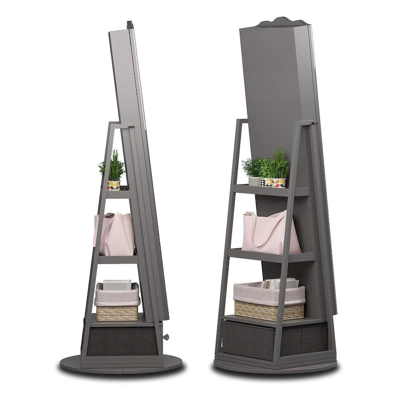 Armoire à bijoux avec miroir pleine longueur