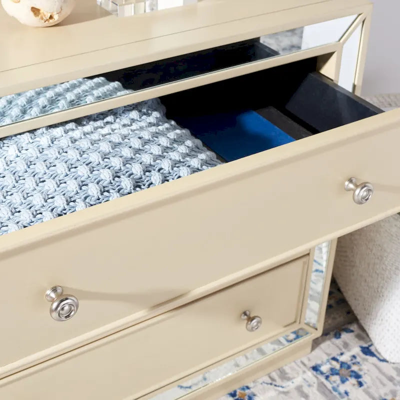 Commode 3 tiroirs miroir Amey SAFAVIEH