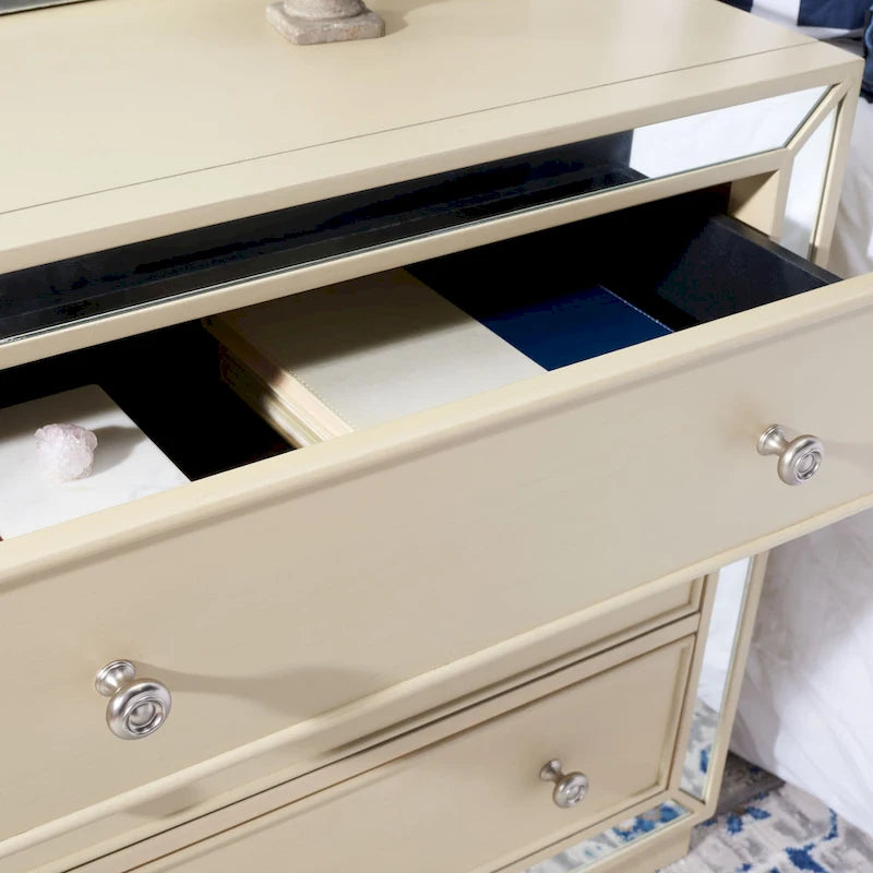 Commode 3 tiroirs miroir Amey SAFAVIEH