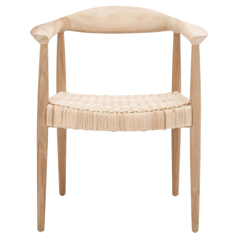 SAFAVIEH Chaise d'appoint Wilda en rotin cordé - 24,8 L x 18,9 P x 30,7 H - 25 L x 19 P x 31 H
