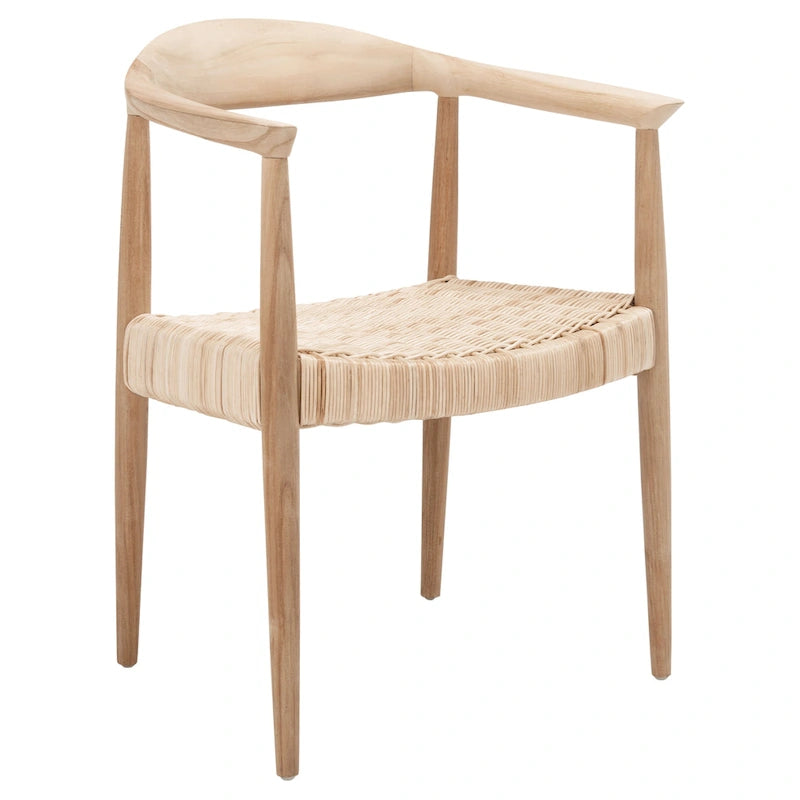 SAFAVIEH Chaise d'appoint Wilda en rotin cordé - 24,8 L x 18,9 P x 30,7 H - 25 L x 19 P x 31 H