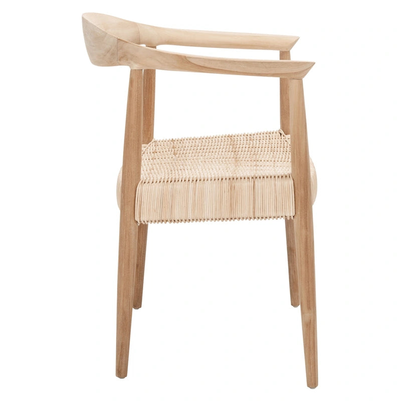 SAFAVIEH Chaise d'appoint Wilda en rotin cordé - 24,8 L x 18,9 P x 30,7 H - 25 L x 19 P x 31 H