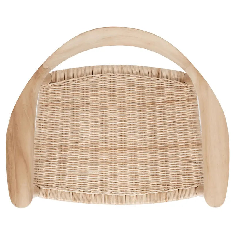 SAFAVIEH Chaise d'appoint Wilda en rotin cordé - 24,8 L x 18,9 P x 30,7 H - 25 L x 19 P x 31 H