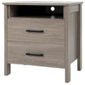 Costway Table de Chevet Commode Rustique Table d'Appoint Compartiment de Rangement - 21.5 x 17 x 23