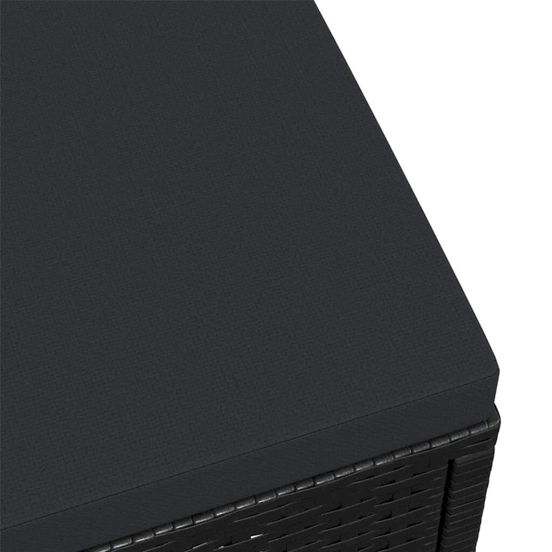 vidaXL Pouf extérieur pour jardin, bord de piscine, en polyrotin