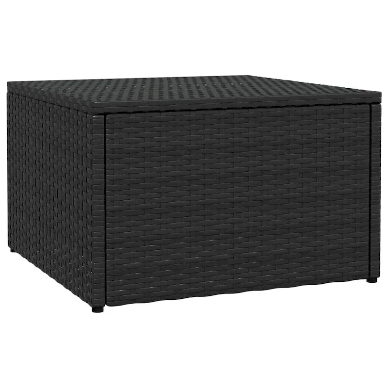 vidaXL Pouf extérieur pour jardin, bord de piscine, en polyrotin
