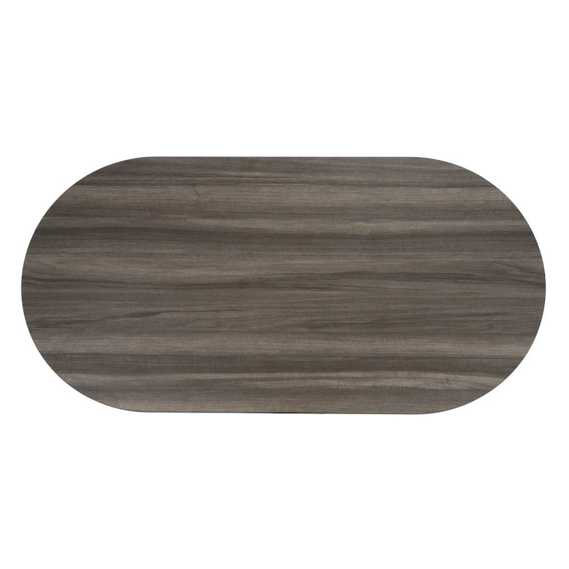 Table basse ovale moderne Gulzada de SAFAVIEH - 47 po L x 24 po P x 18 po H - 47Lx24Px18H