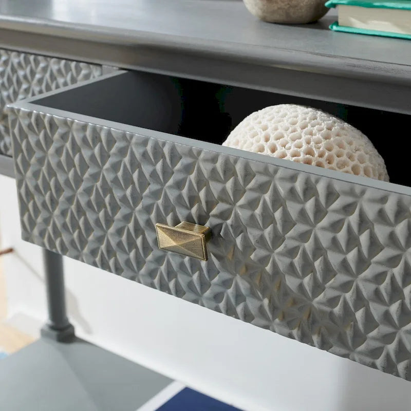 Console 2 tiroirs SAFAVIEH Salina - 35,5 L x 13 P x 29,5 H - 36Wx13Dx30H