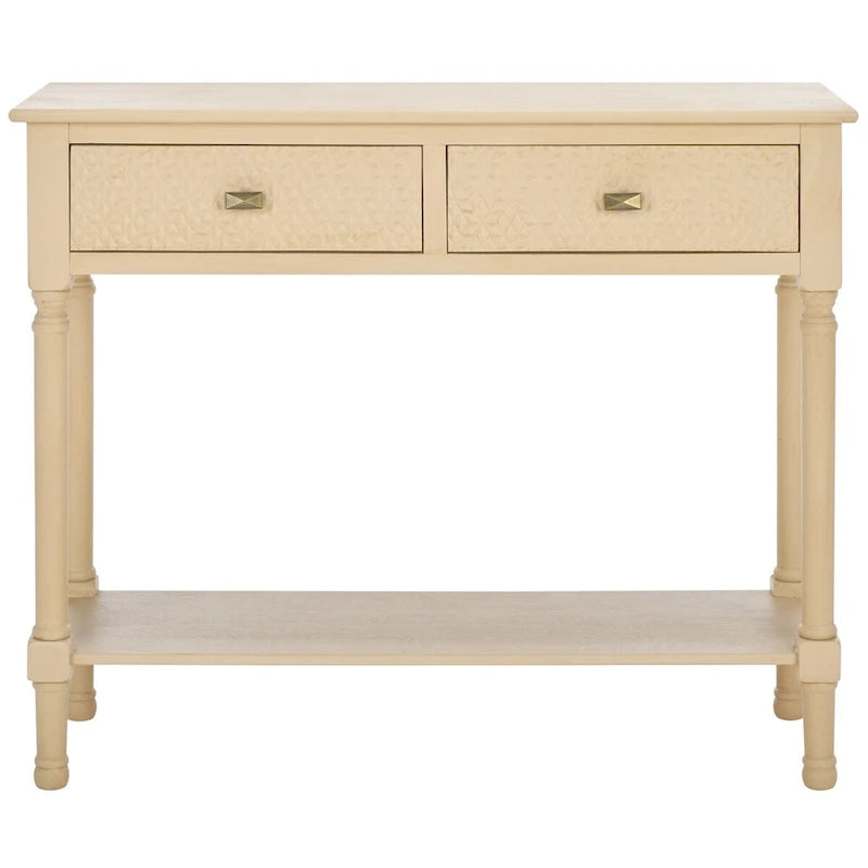 Console 2 tiroirs SAFAVIEH Salina - 35,5 L x 13 P x 29,5 H - 36Wx13Dx30H