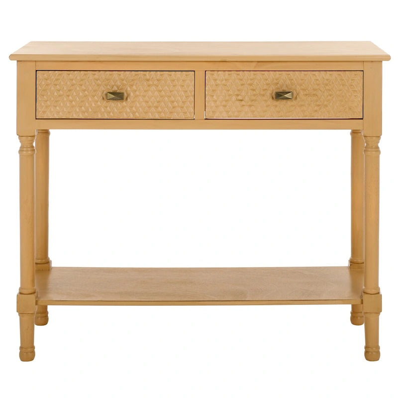 Console 2 tiroirs SAFAVIEH Salina - 35,5 L x 13 P x 29,5 H - 36Wx13Dx30H