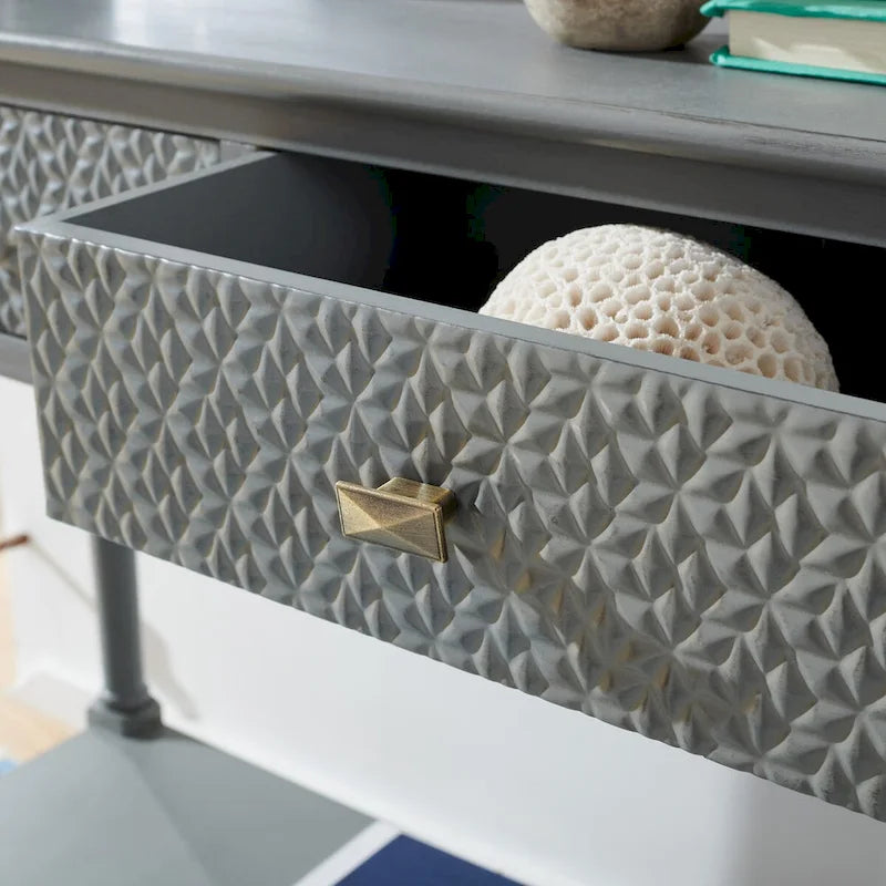 Console 2 tiroirs SAFAVIEH Salina - 35,5 L x 13 P x 29,5 H - 36Wx13Dx30H