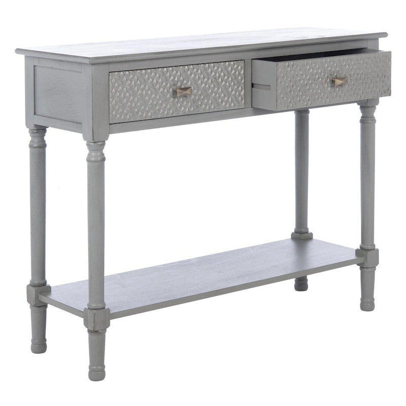 Console 2 tiroirs SAFAVIEH Salina - 35,5 L x 13 P x 29,5 H - 36Wx13Dx30H