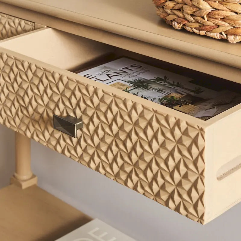 Console 2 tiroirs SAFAVIEH Salina - 35,5 L x 13 P x 29,5 H - 36Wx13Dx30H