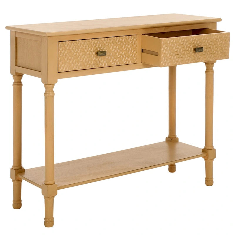 Console 2 tiroirs SAFAVIEH Salina - 35,5 L x 13 P x 29,5 H - 36Wx13Dx30H