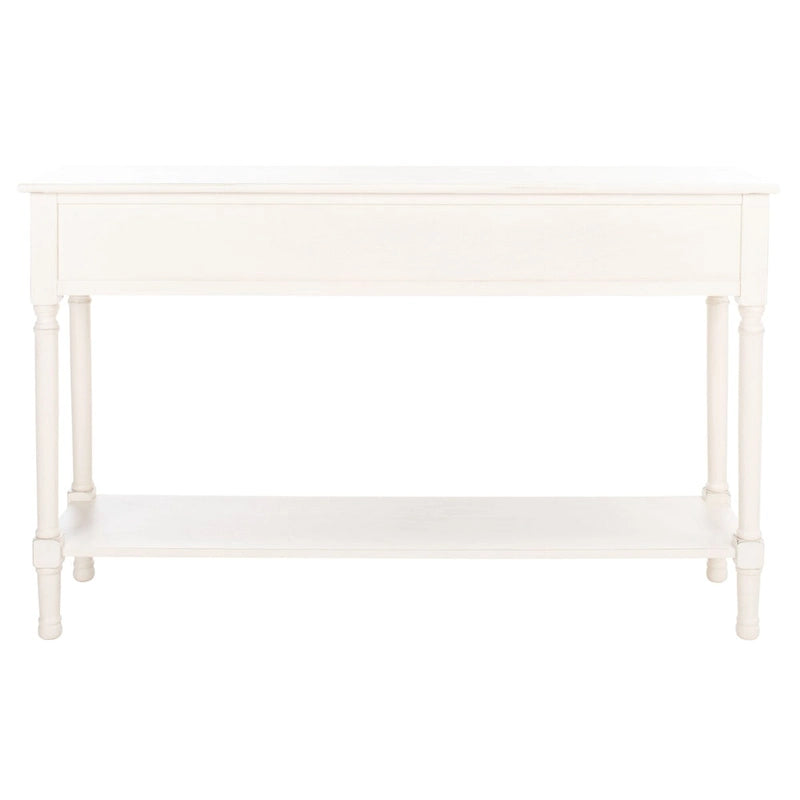 SAFAVIEH Jeanie, Console à 3 tiroirs et étagère inférieure - 47,3 L x 13 P x 29,5 H - 47Wx13Px30H