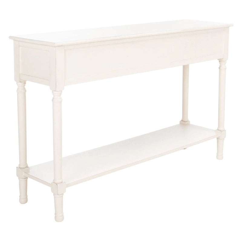 SAFAVIEH Jeanie, Console à 3 tiroirs et étagère inférieure - 47,3 L x 13 P x 29,5 H - 47Wx13Px30H
