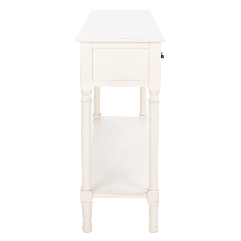 SAFAVIEH Jeanie, Console à 3 tiroirs et étagère inférieure - 47,3 L x 13 P x 29,5 H - 47Wx13Px30H