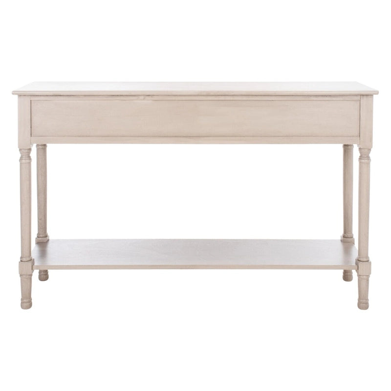 SAFAVIEH Jeanie, Console à 3 tiroirs et étagère inférieure - 47,3 L x 13 P x 29,5 H - 47Wx13Px30H