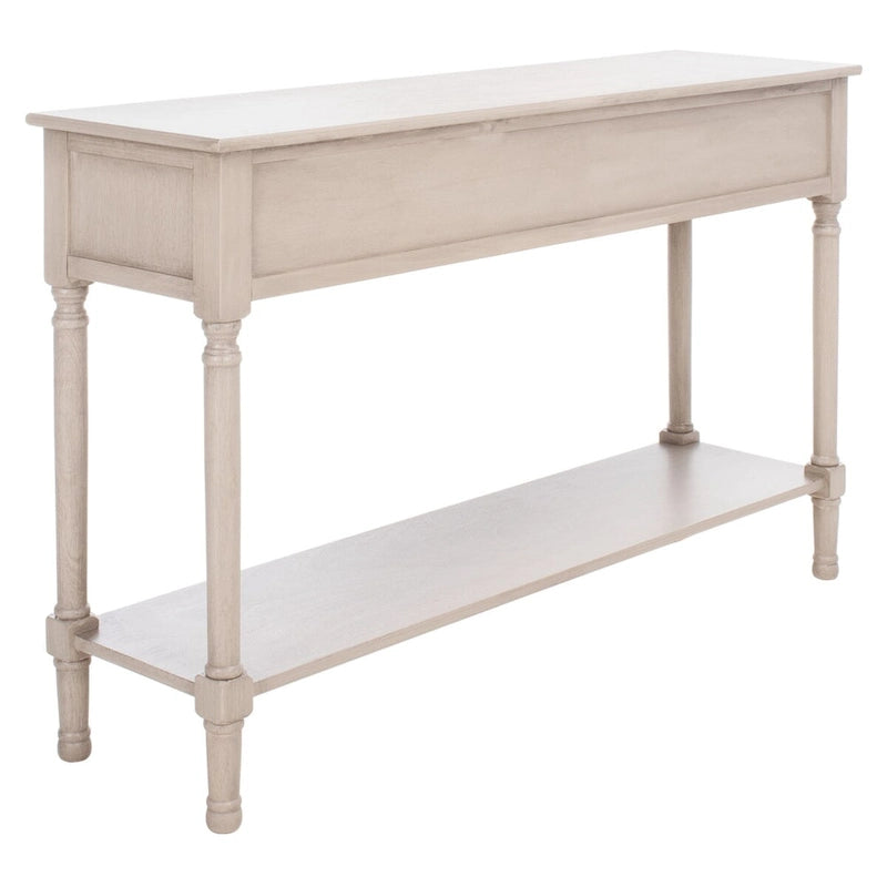 SAFAVIEH Jeanie, Console à 3 tiroirs et étagère inférieure - 47,3 L x 13 P x 29,5 H - 47Wx13Px30H