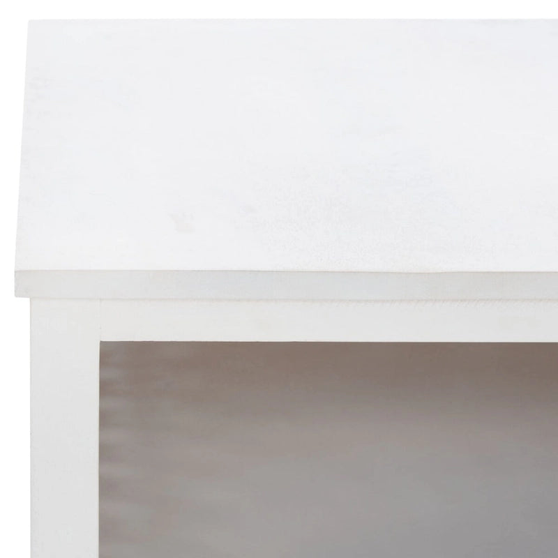Table basse à étagère unique carrée Bernardina SAFAVIEH - 34 L x 34 P x 16 H - 34Lx34Px16H