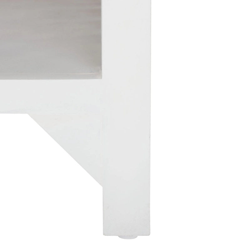 Table basse à étagère unique carrée Bernardina SAFAVIEH - 34 L x 34 P x 16 H - 34Lx34Px16H