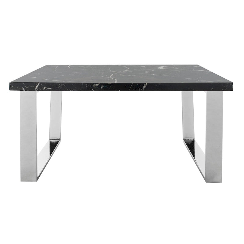 Table basse carrée SAFAVIEH Bea noire/laiton - 80 x 80 x 40 cm - 32L x 32P x 16H