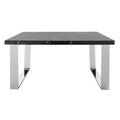 Table basse carrée SAFAVIEH Bea noire/laiton - 80 x 80 x 40 cm - 32L x 32P x 16H
