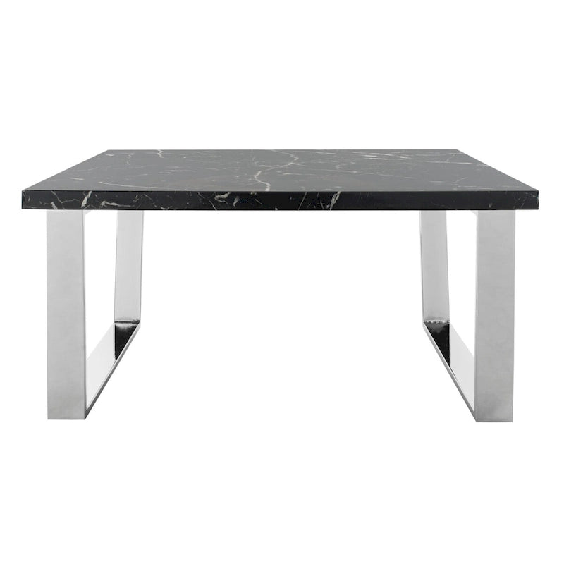 Table basse carrée SAFAVIEH Bea noire/laiton - 80 x 80 x 40 cm - 32L x 32P x 16H