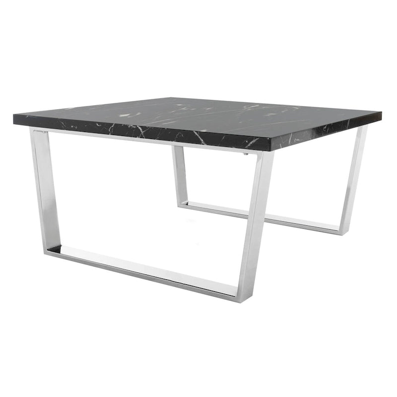 Table basse carrée SAFAVIEH Bea noire/laiton - 80 x 80 x 40 cm - 32L x 32P x 16H
