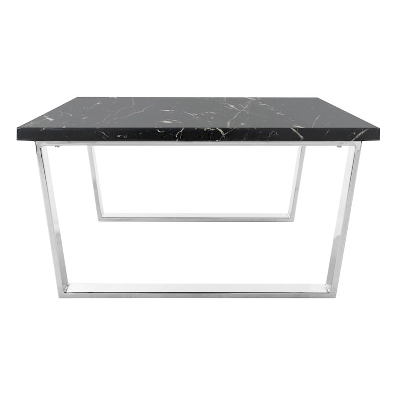 Table basse carrée SAFAVIEH Bea noire/laiton - 80 x 80 x 40 cm - 32L x 32P x 16H