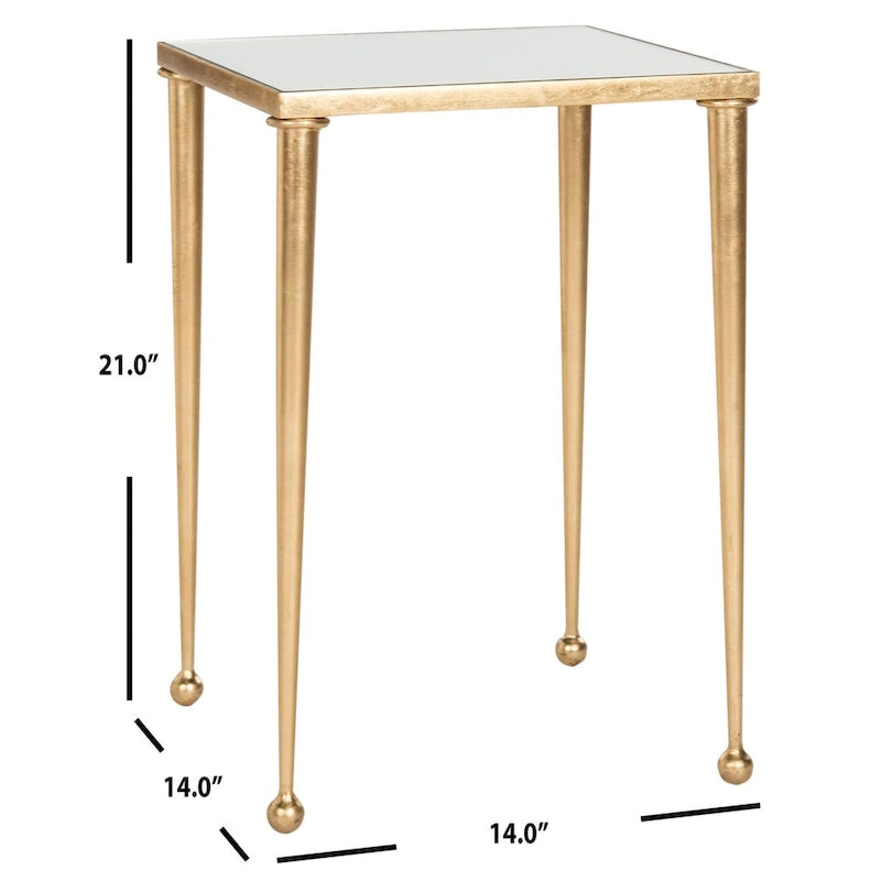 Table d'appoint SAFAVIEH Jetty Or antique - 14 x 14 x 21 - 14lx14Px21H